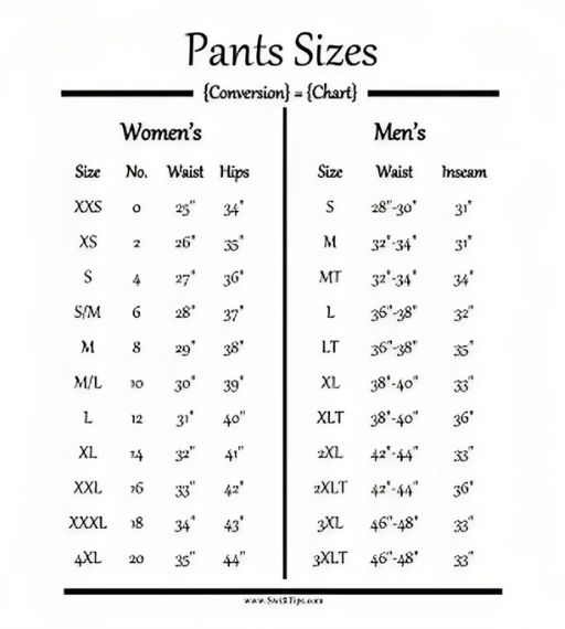 Men’s Jeans Size vs. Women’s Jeans Size