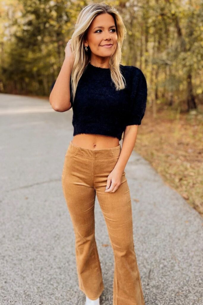 Corduroy Pants and a Cropped Sweater