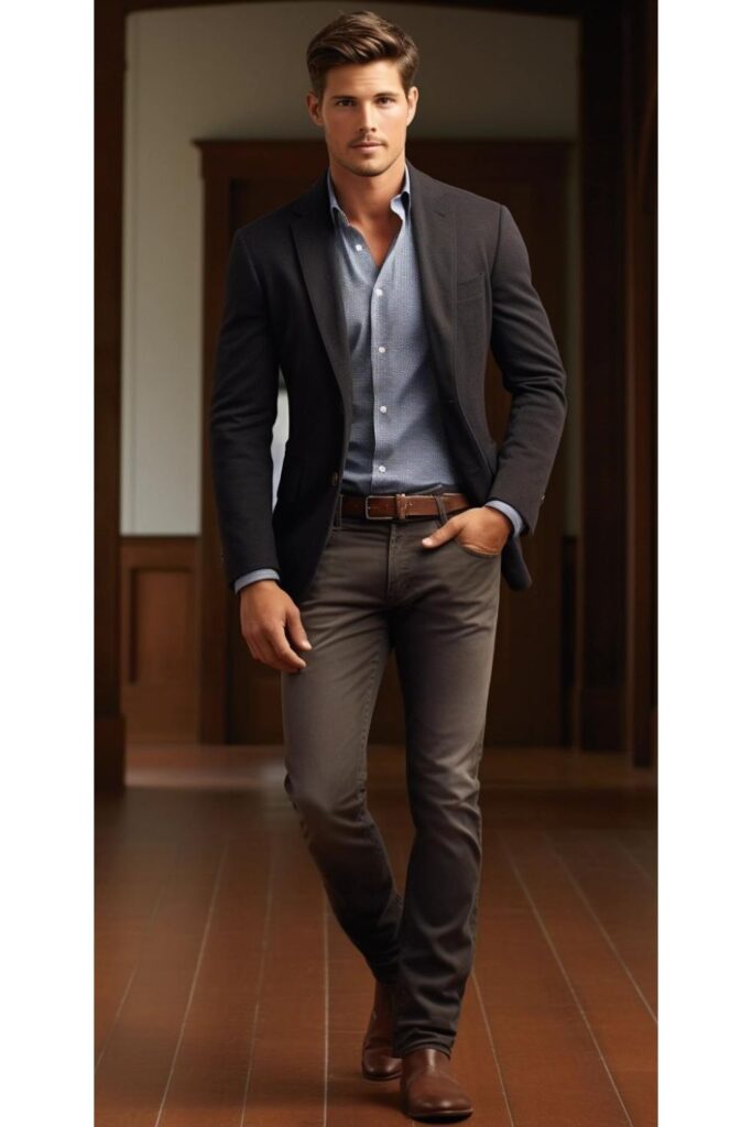 Dark Wash Jeans and Blazer