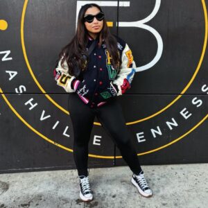 A Retro Lettered Varsity Jacket For Throwback Jams