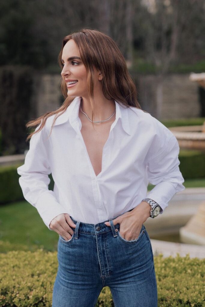 Jeans and a Button-Up Shirt