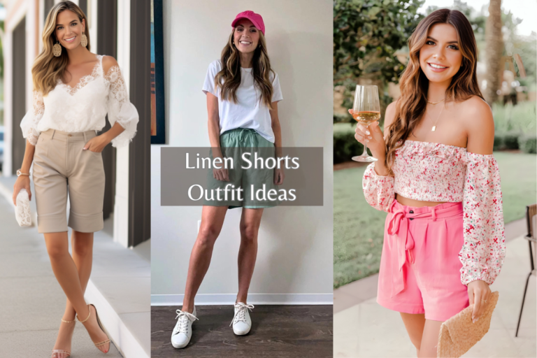 Linen Shorts Outfit Ideas