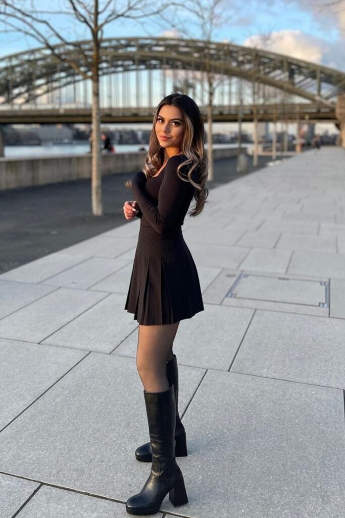 Bodycon Dress and Boots