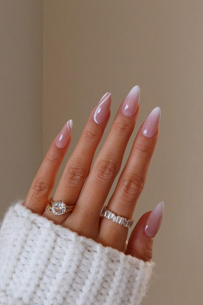 Pink Stilettos with Zigzag Tips