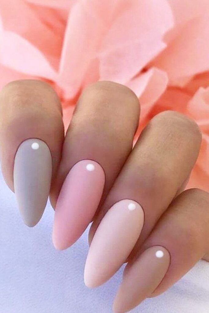 Pastel Nails with Pearls