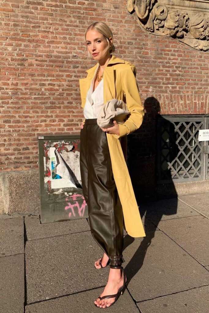 Yellow Trench Coat for Sunny Elegance