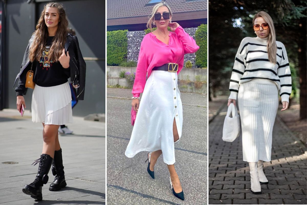 White Skirt Outfit Ideas