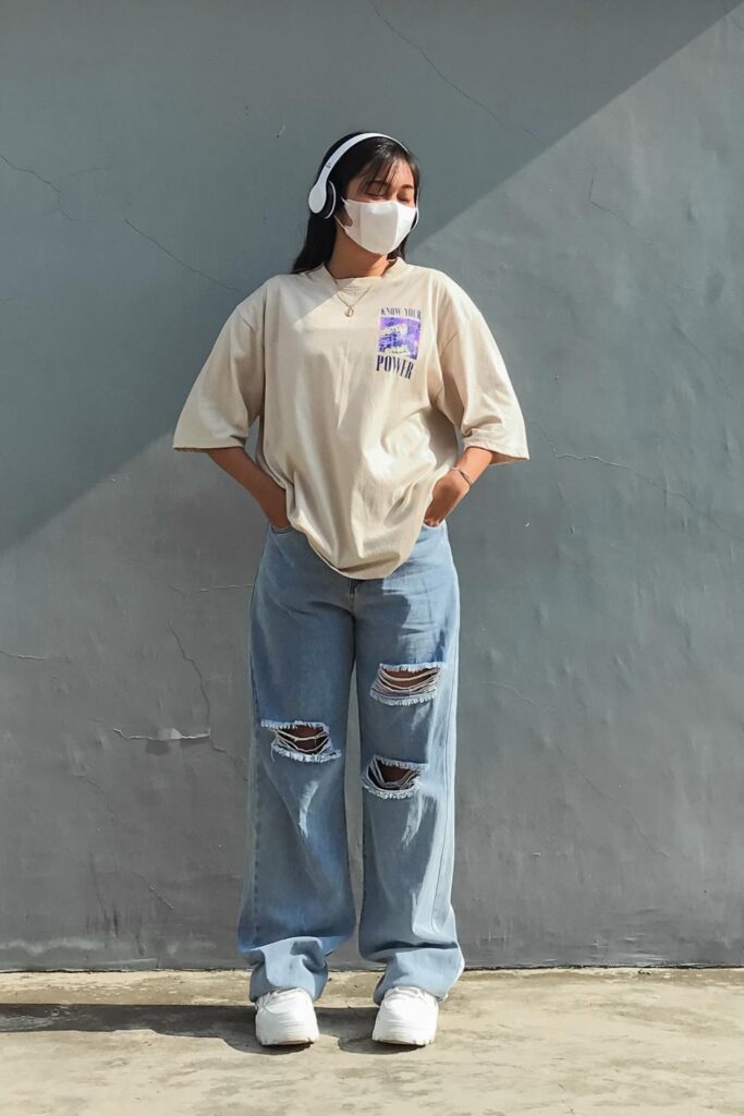 Oversized T-Shirt and Baggy Jeans