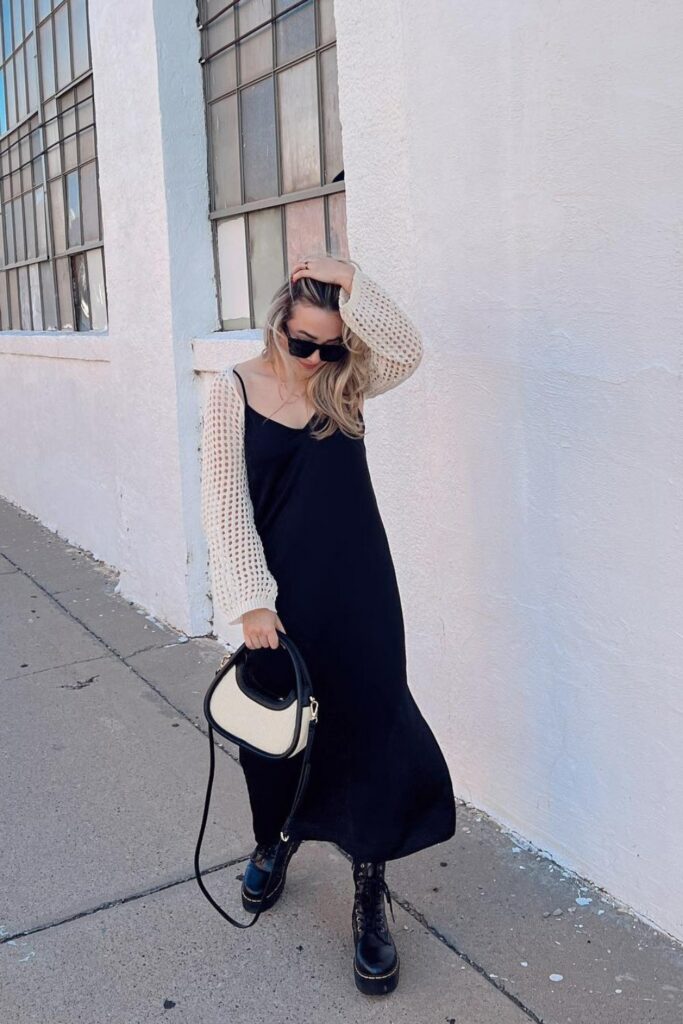 Slip Dress and Cardigan