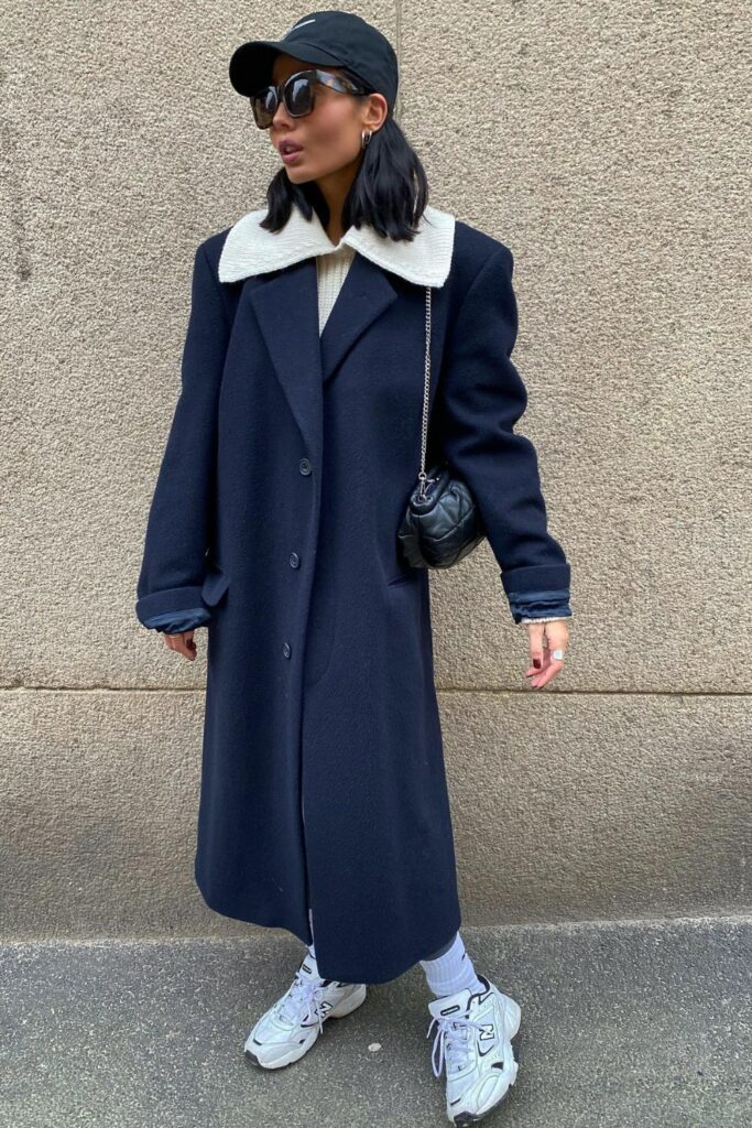 Long Coat and Baseball Cap