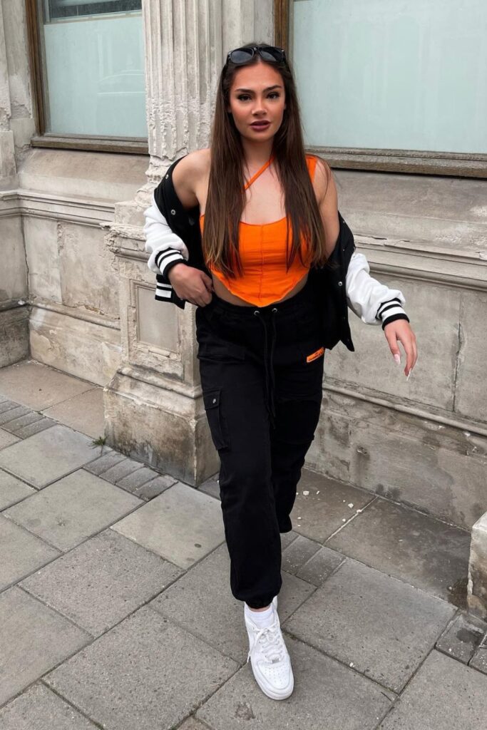 Orange Pop + Varsity Style