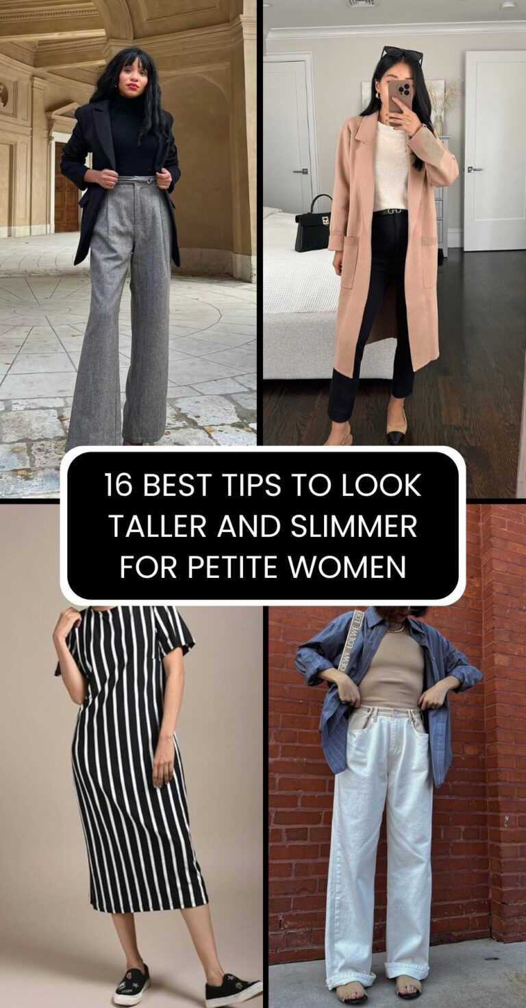 16 Best Tips To Look Taller And Slimmer for petite women