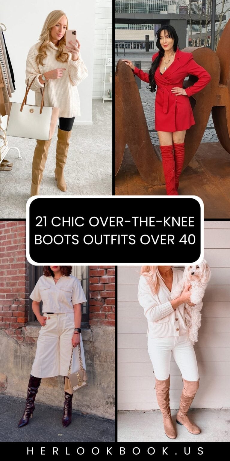 21 Chic Over-the-Knee Boots Outfits Over 40