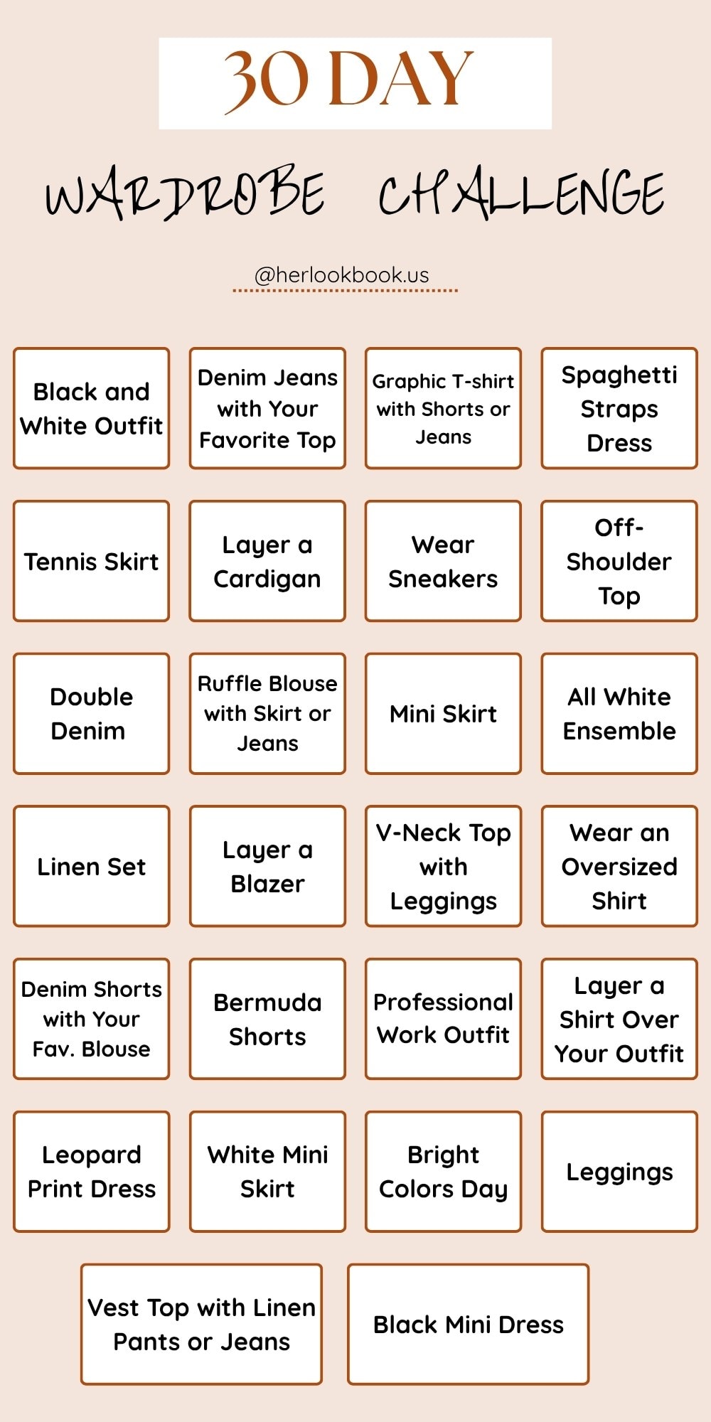 30-Day Wardrobe Challenge