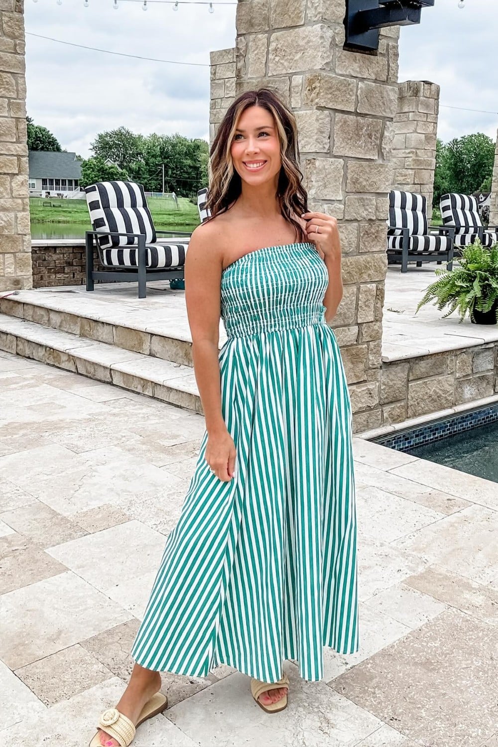 Striped Maxi Dress