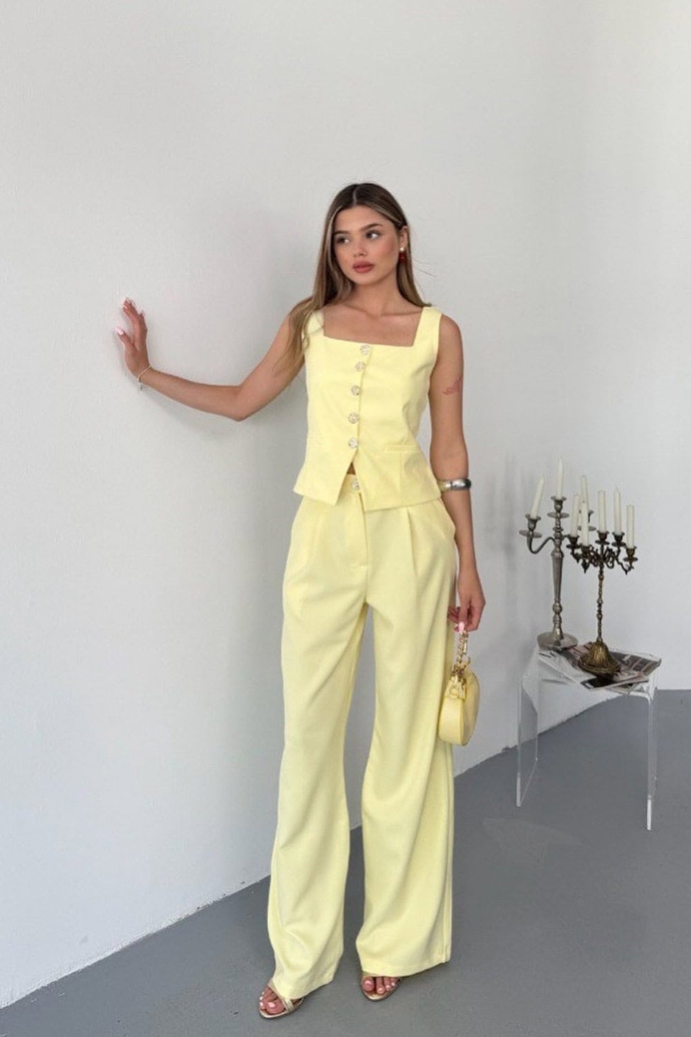 Matching Button-Front Set