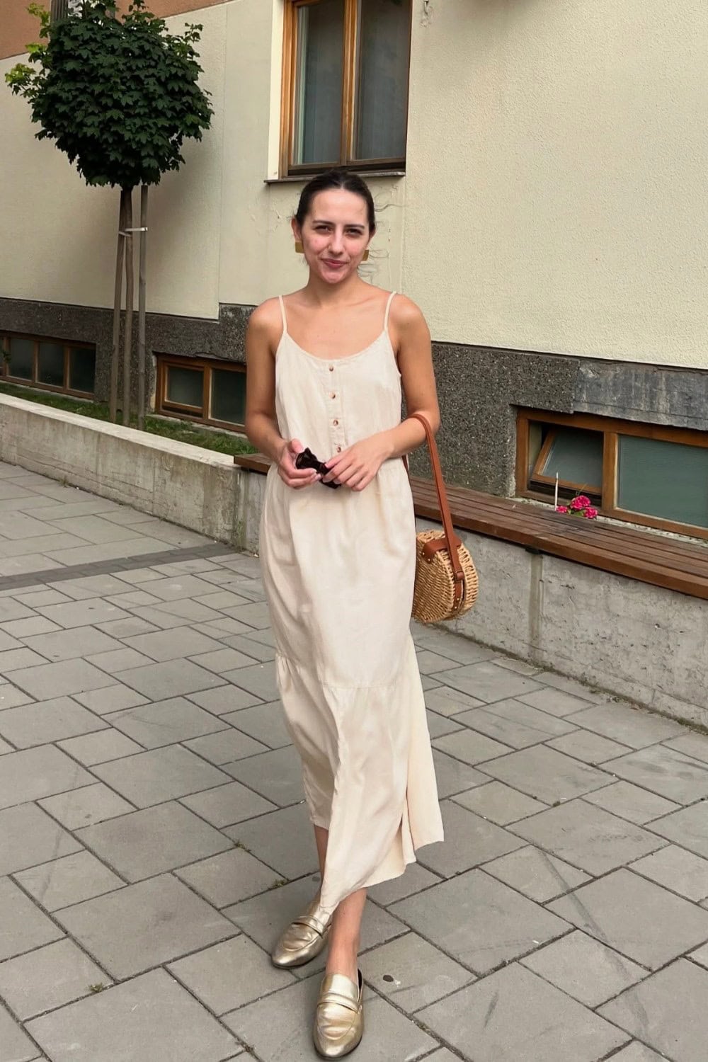 Cream Maxi Dress