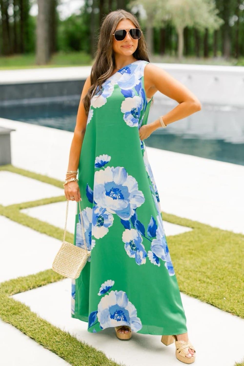 Floral Print Maxi Dress