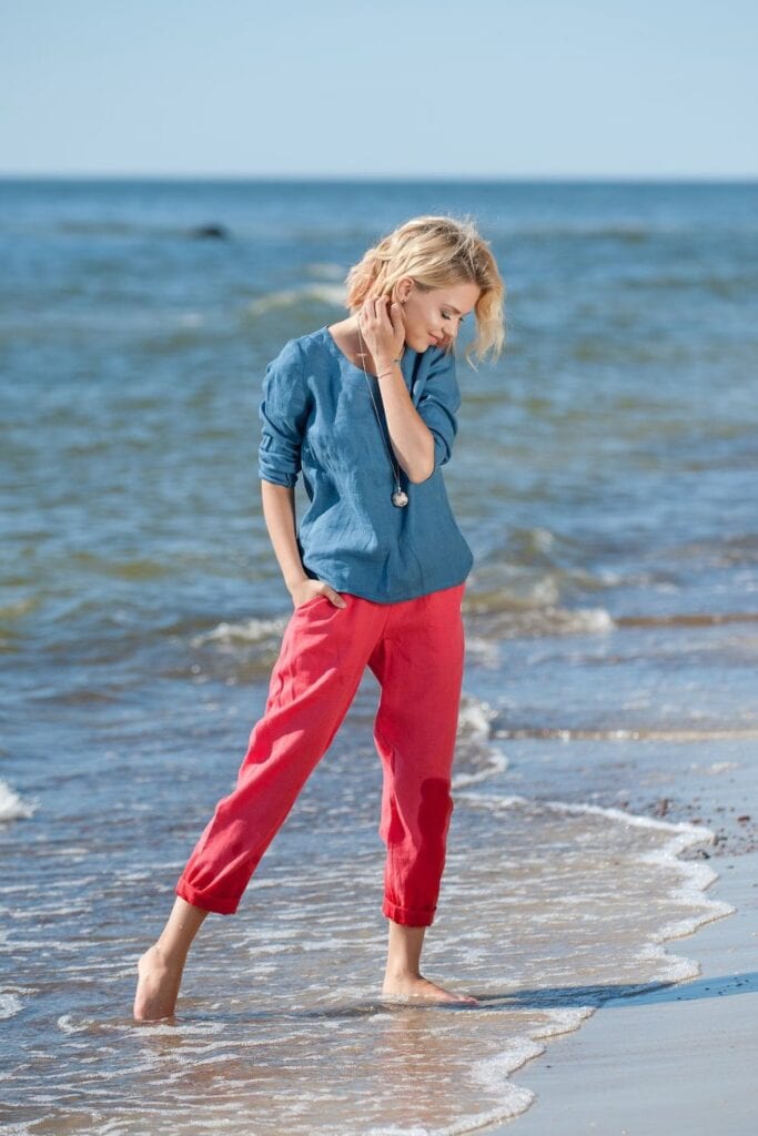 Capri Pants beach