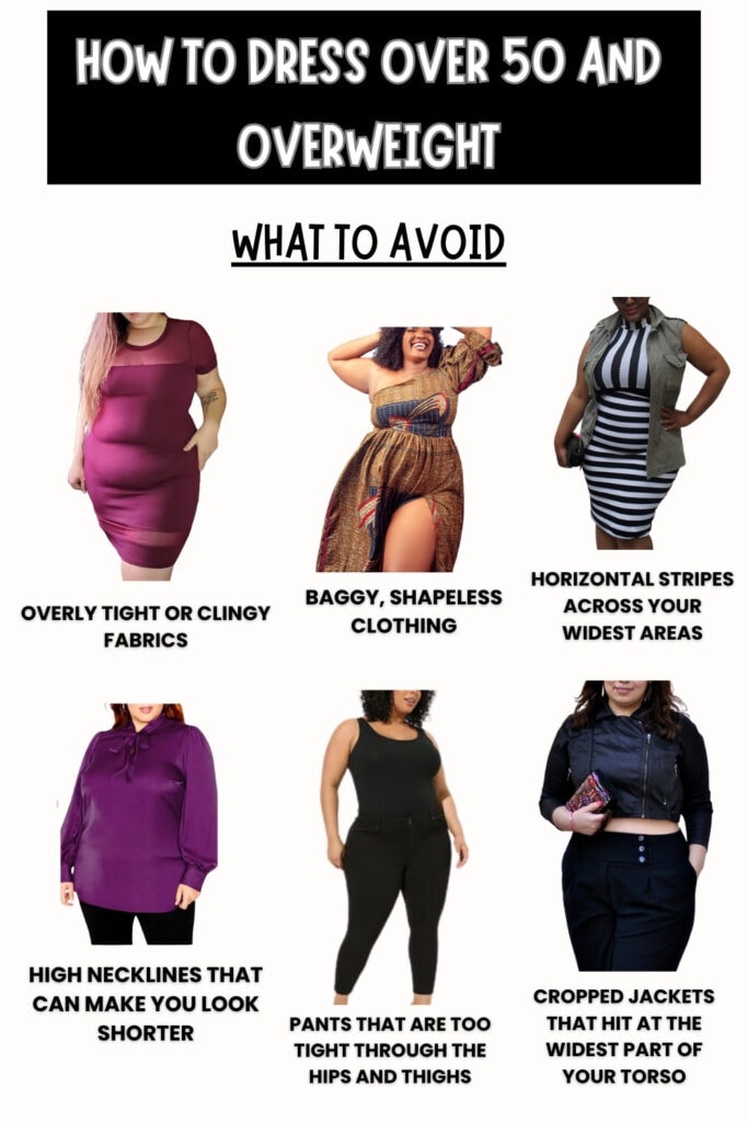 How to Dress Over 50 and Overweight What to Avoid