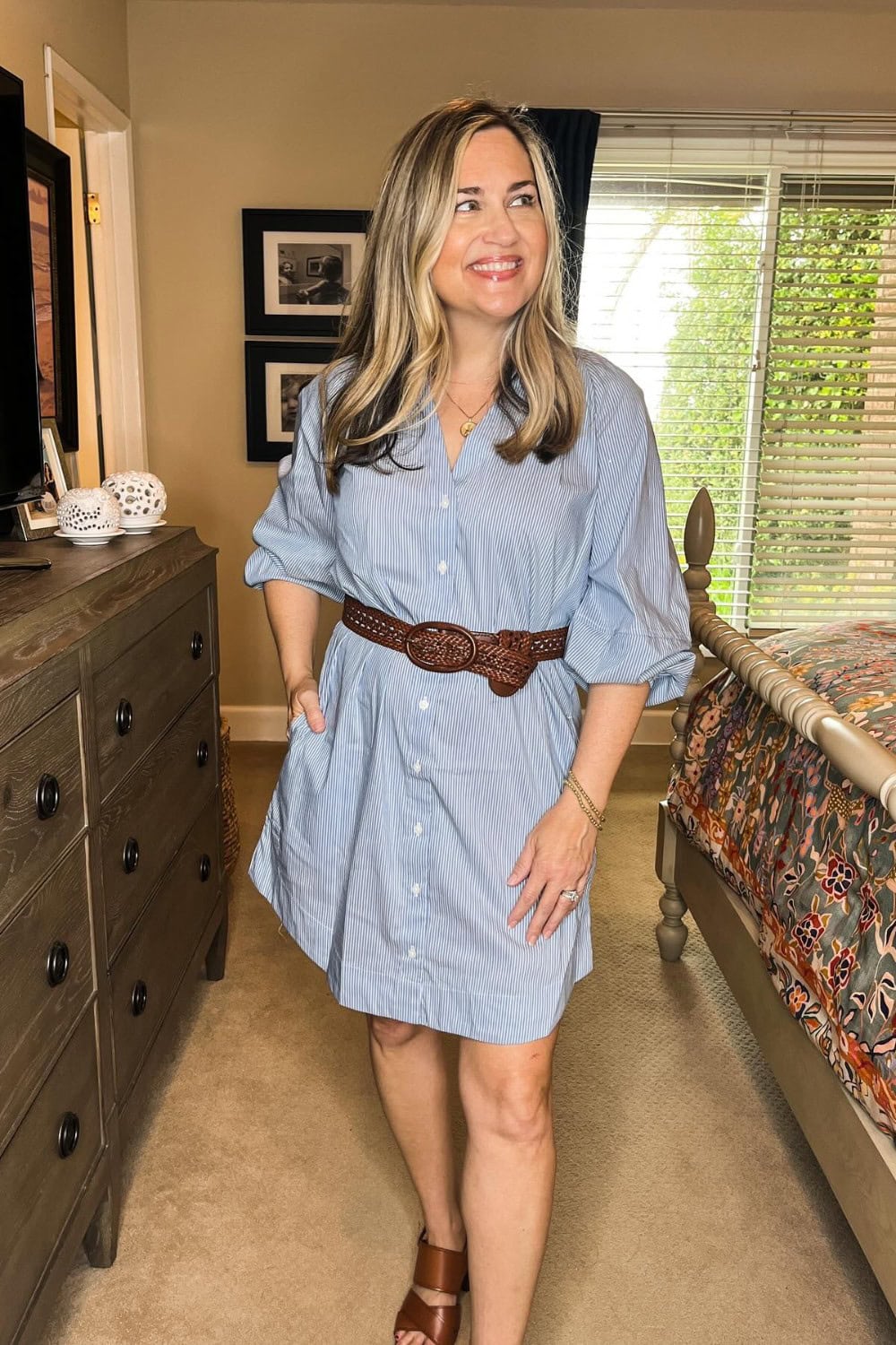 Striped Shirt Dress
