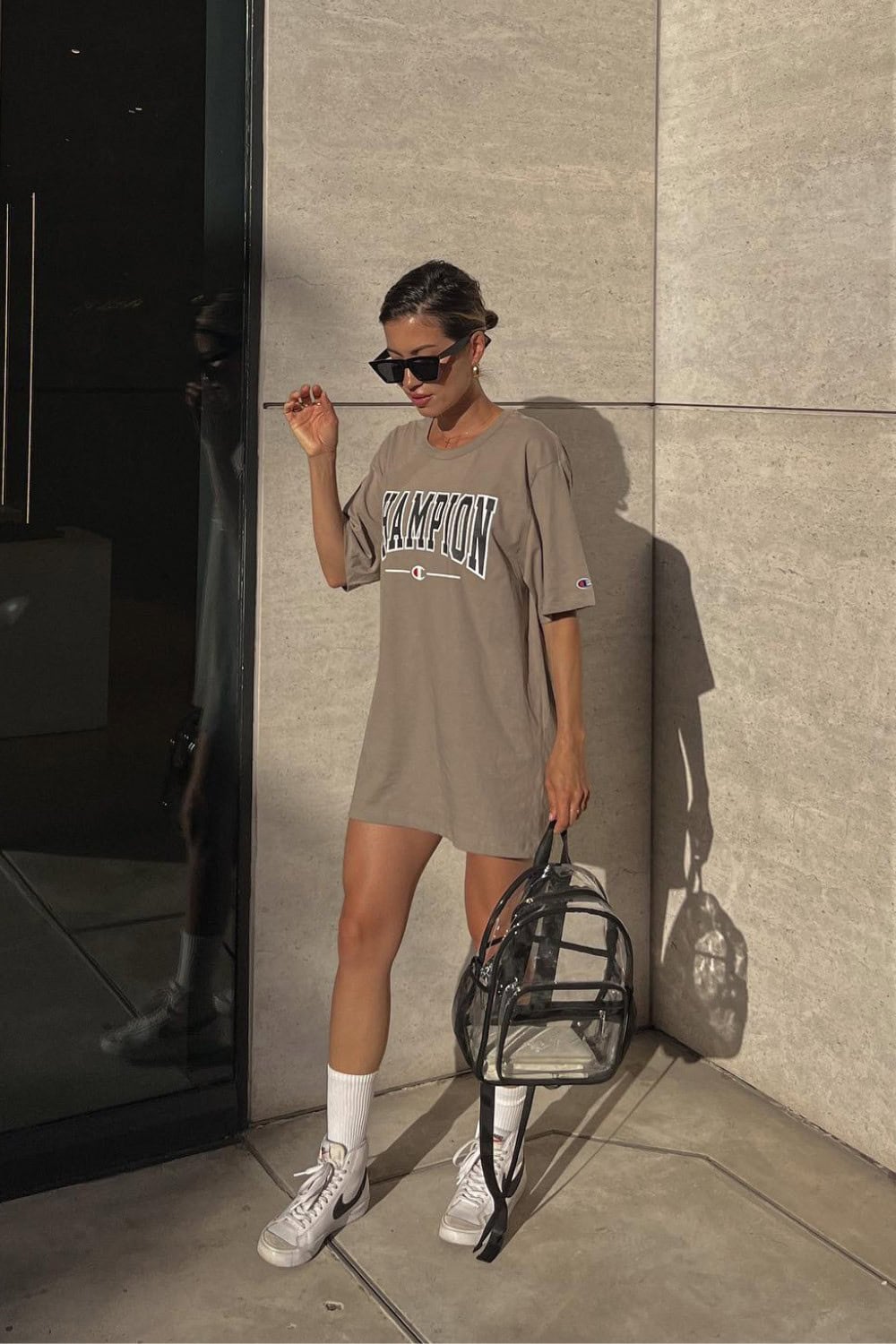 Oversized Champion Tee Dress