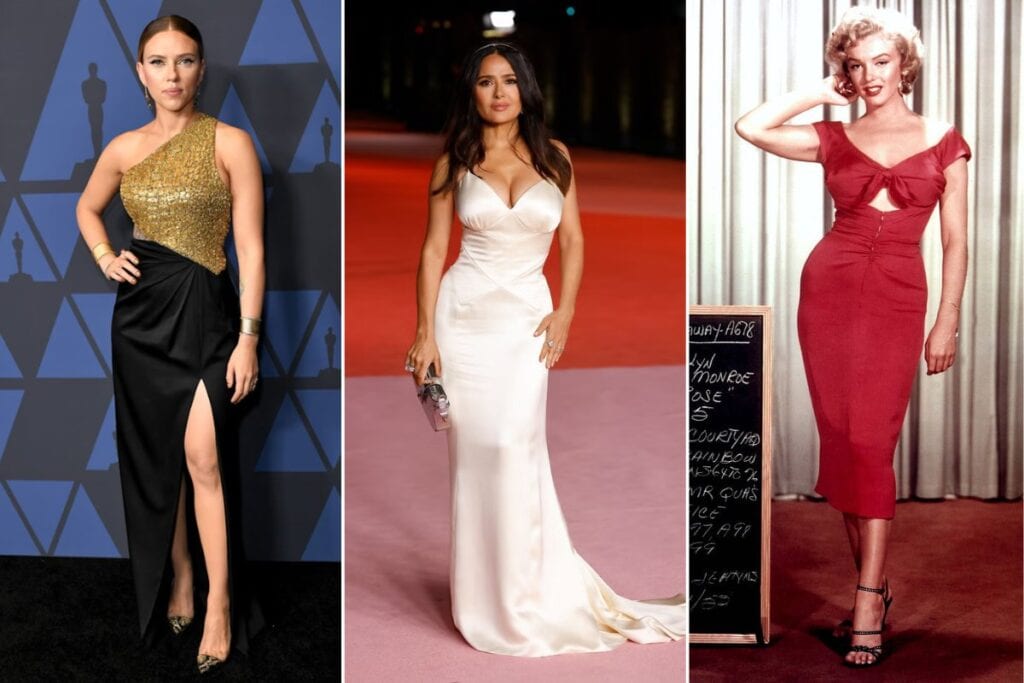 celebrities with Hourglass Body Shape