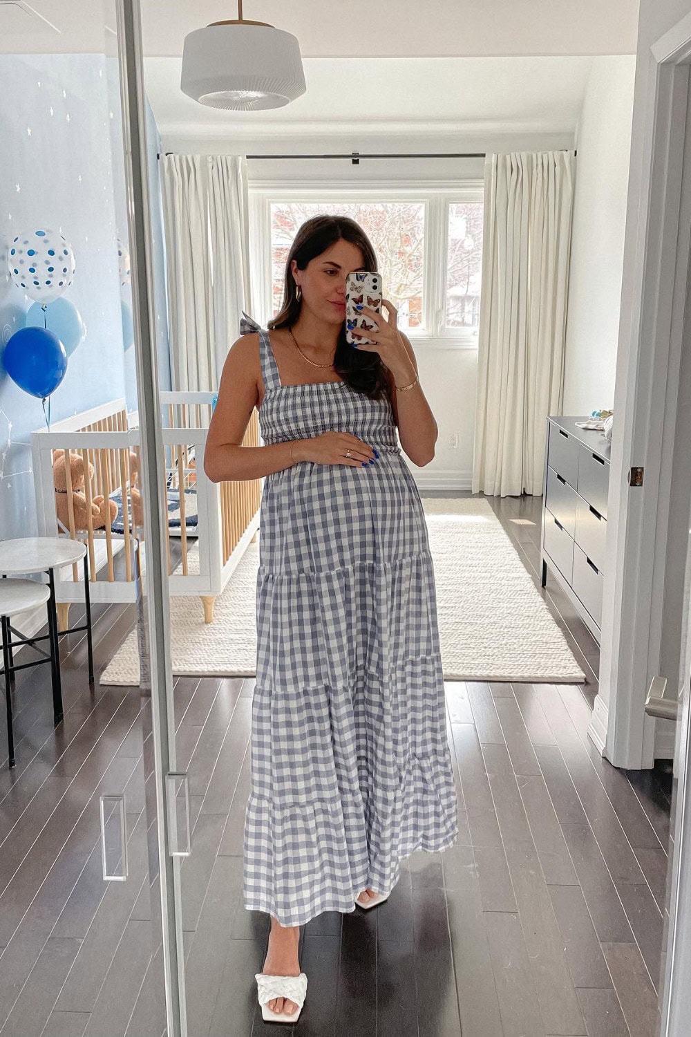 Gingham Maxi Dress