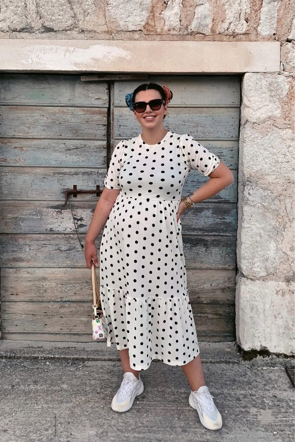 Polka Dot Midi Dress