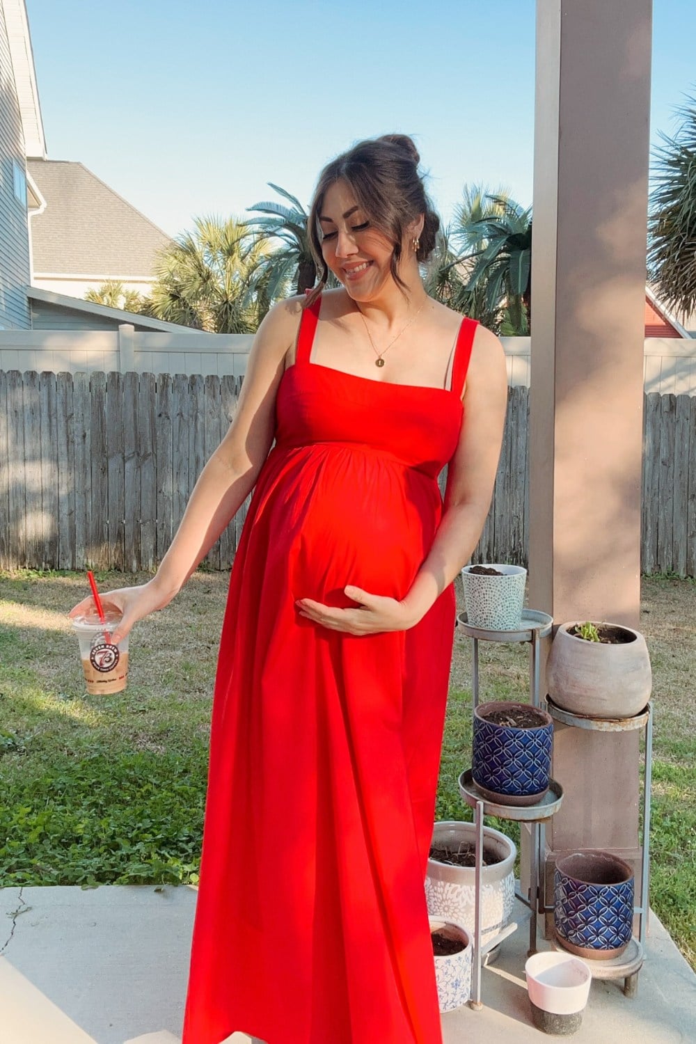 Bright Red Maxi Dress