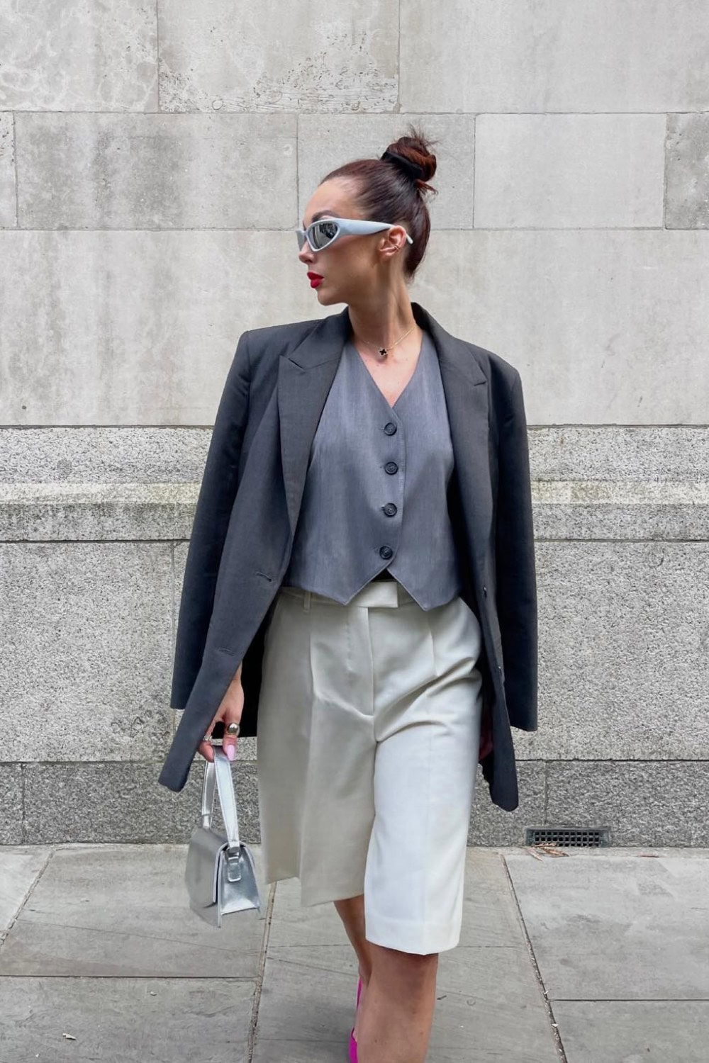 Blazer and Buttoned Vest