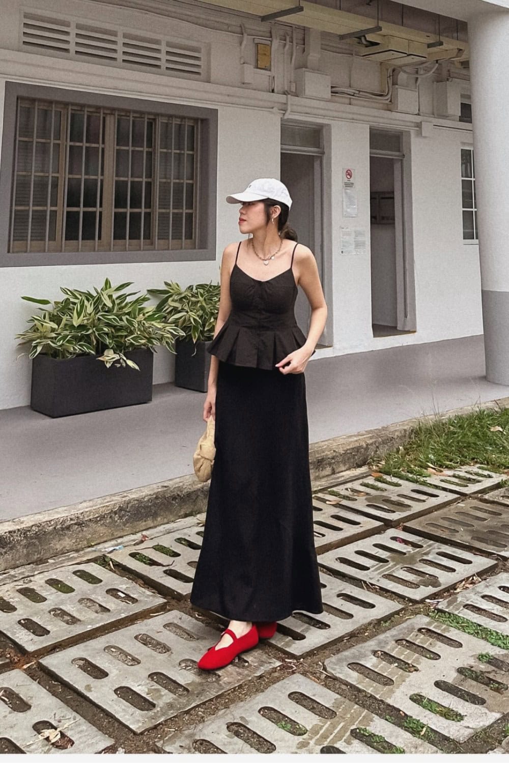 Peplum Cami Top and Maxi Skirt