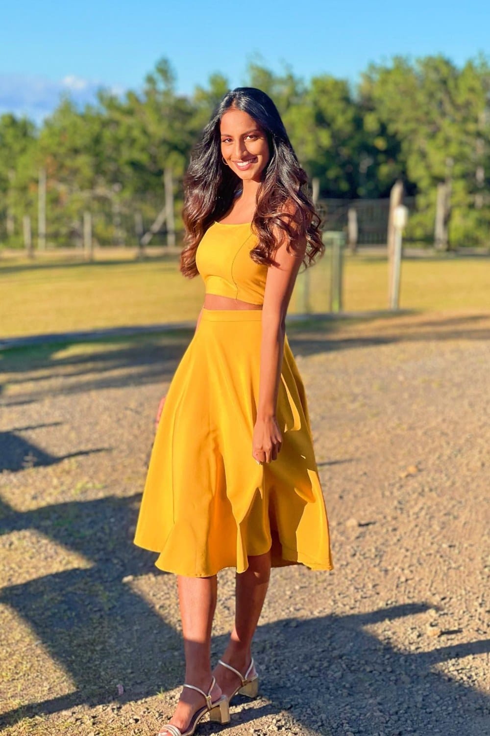 Yellow Two-Piece Set