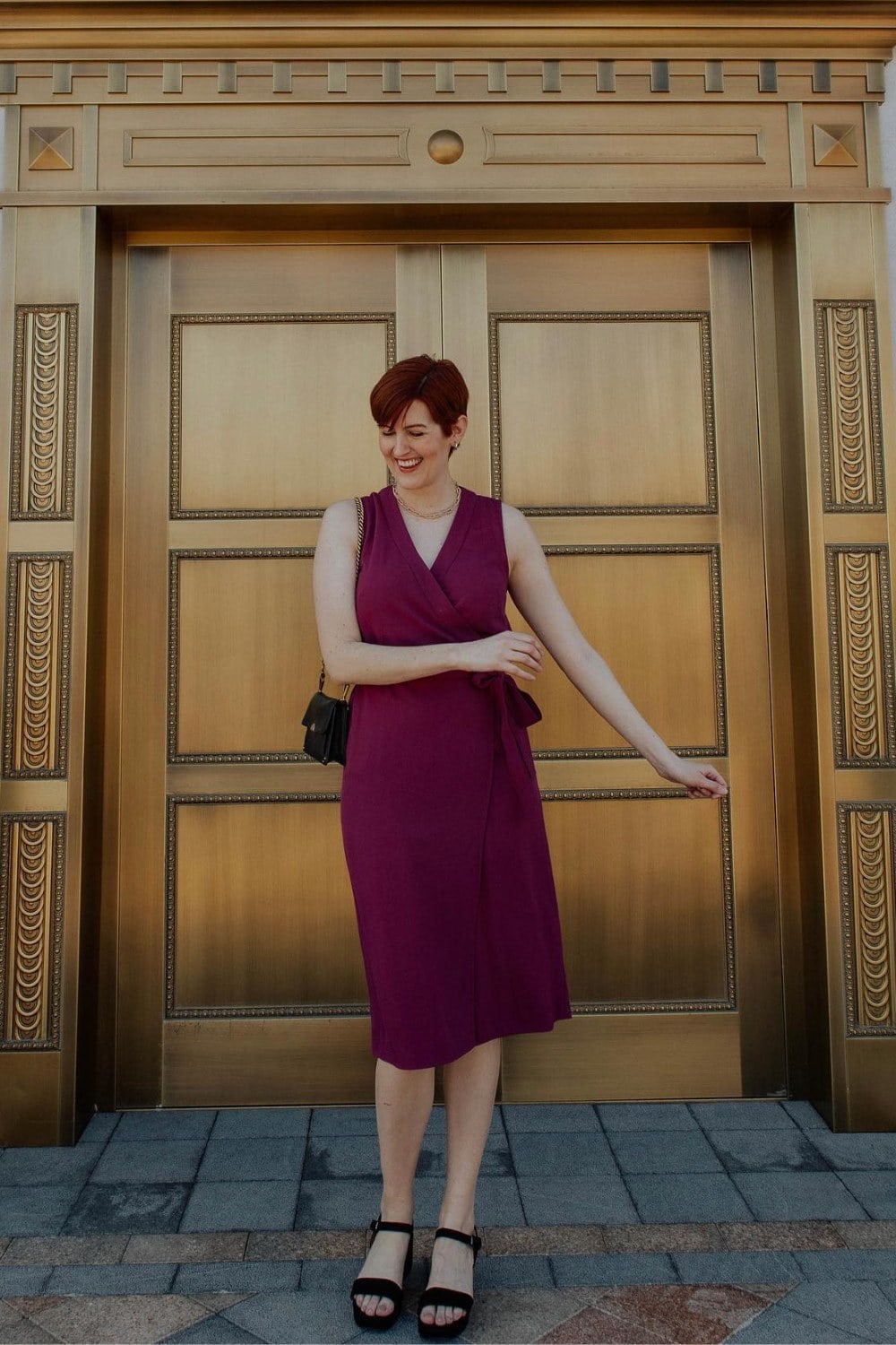 Purple Midi Dress