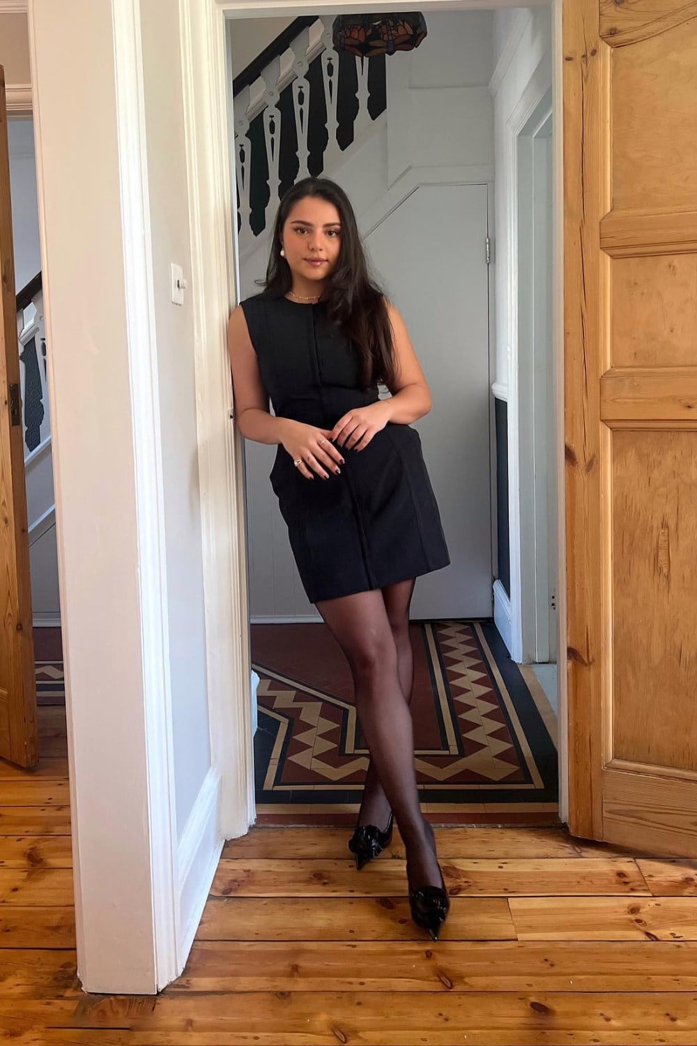 Black Sleeveless Mini Dress