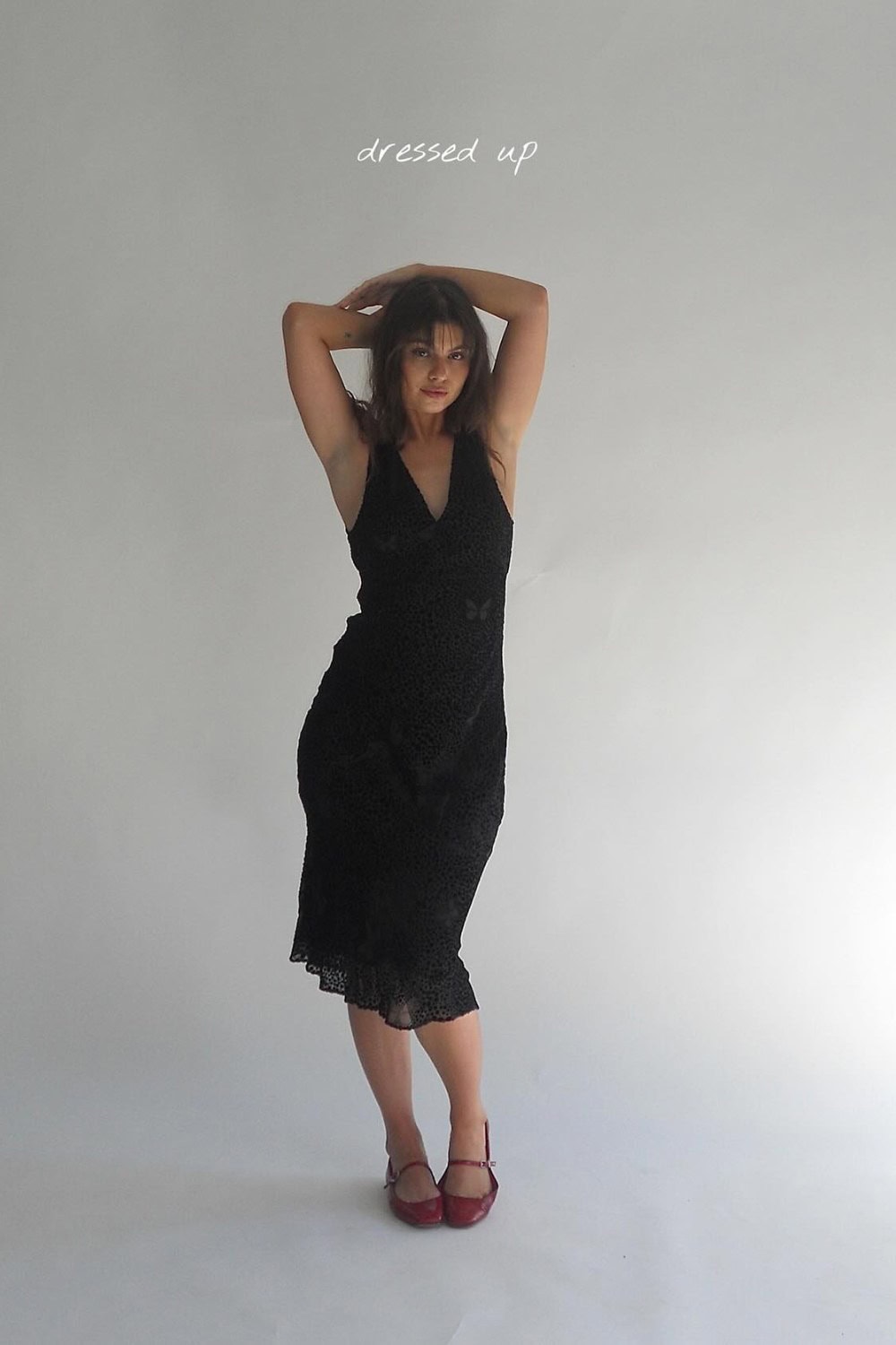 Black Lace Midi Dress