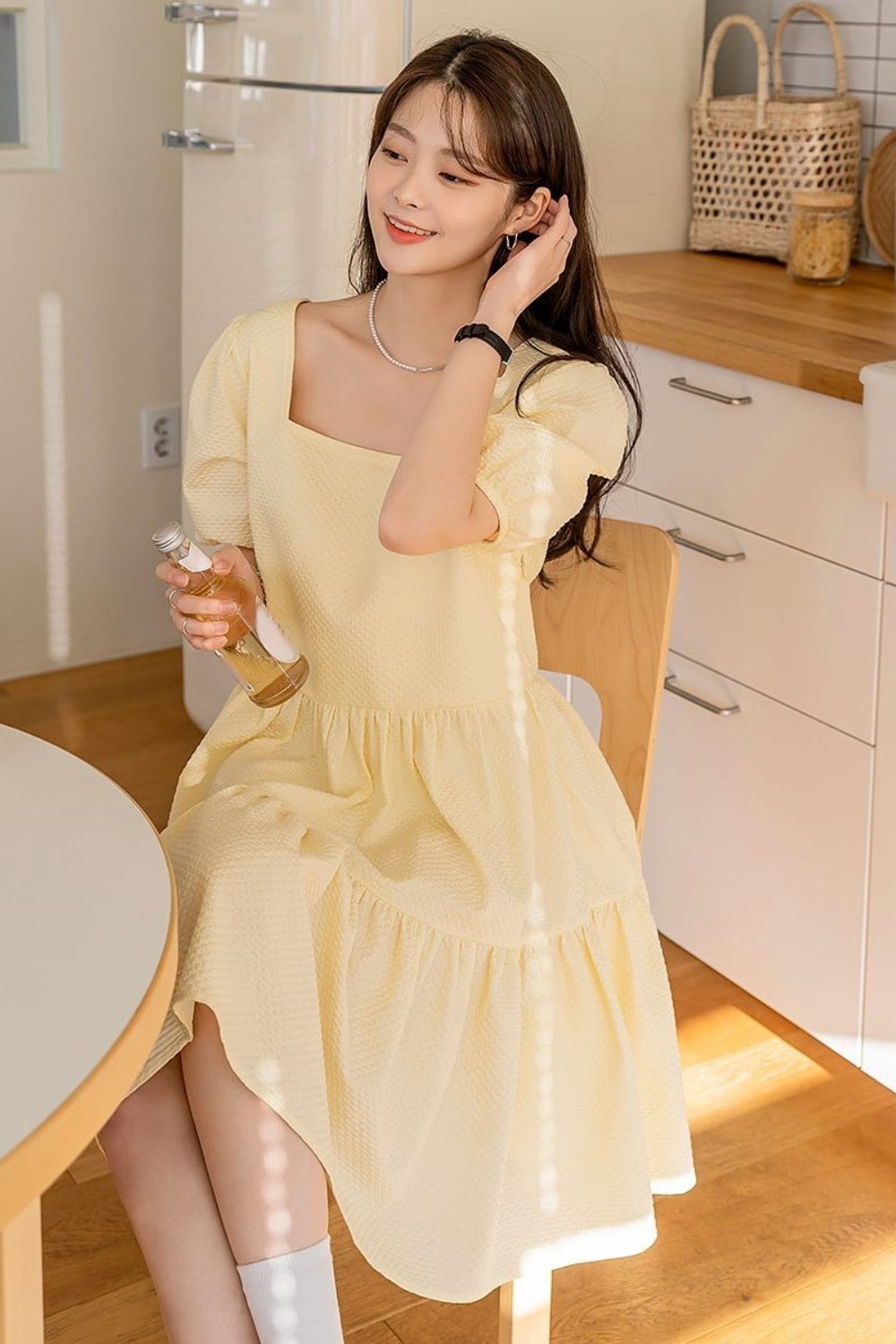Yellow Midi Dress