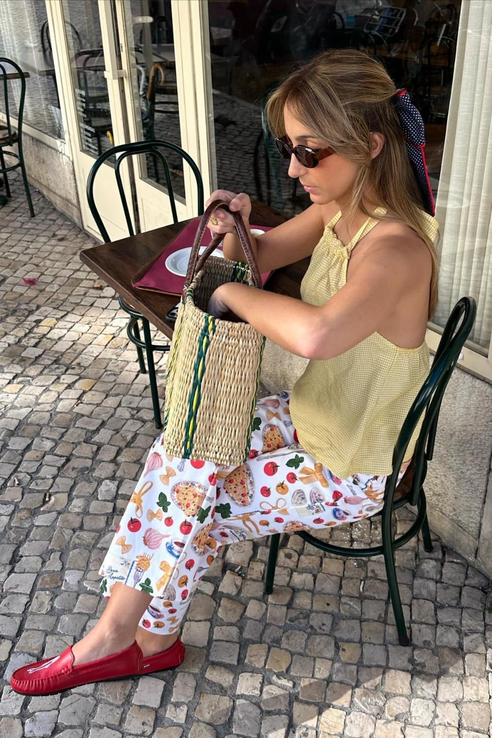Gingham Crop Top and Capri Pants