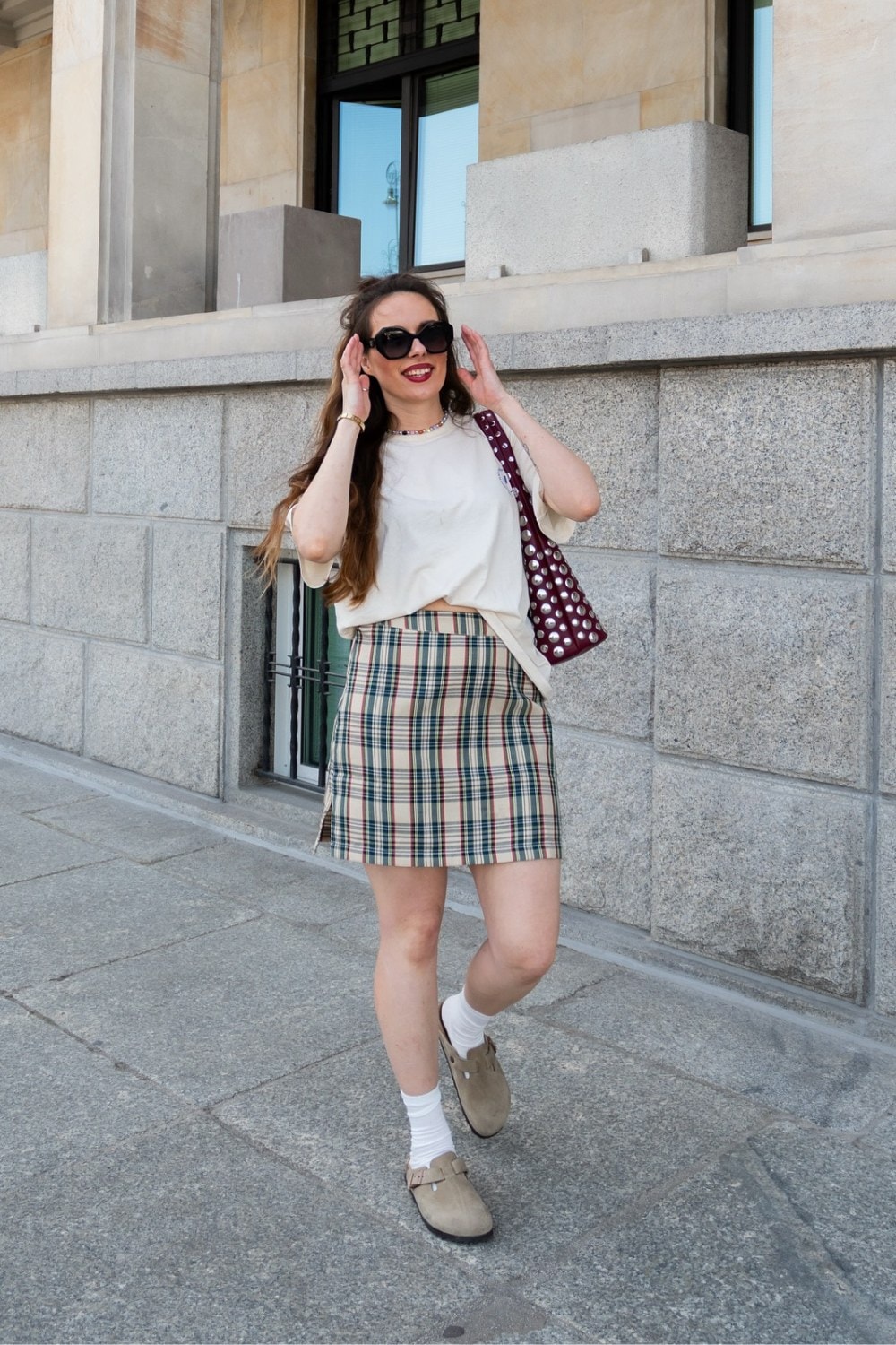 T-Shirt and Mini Skirt