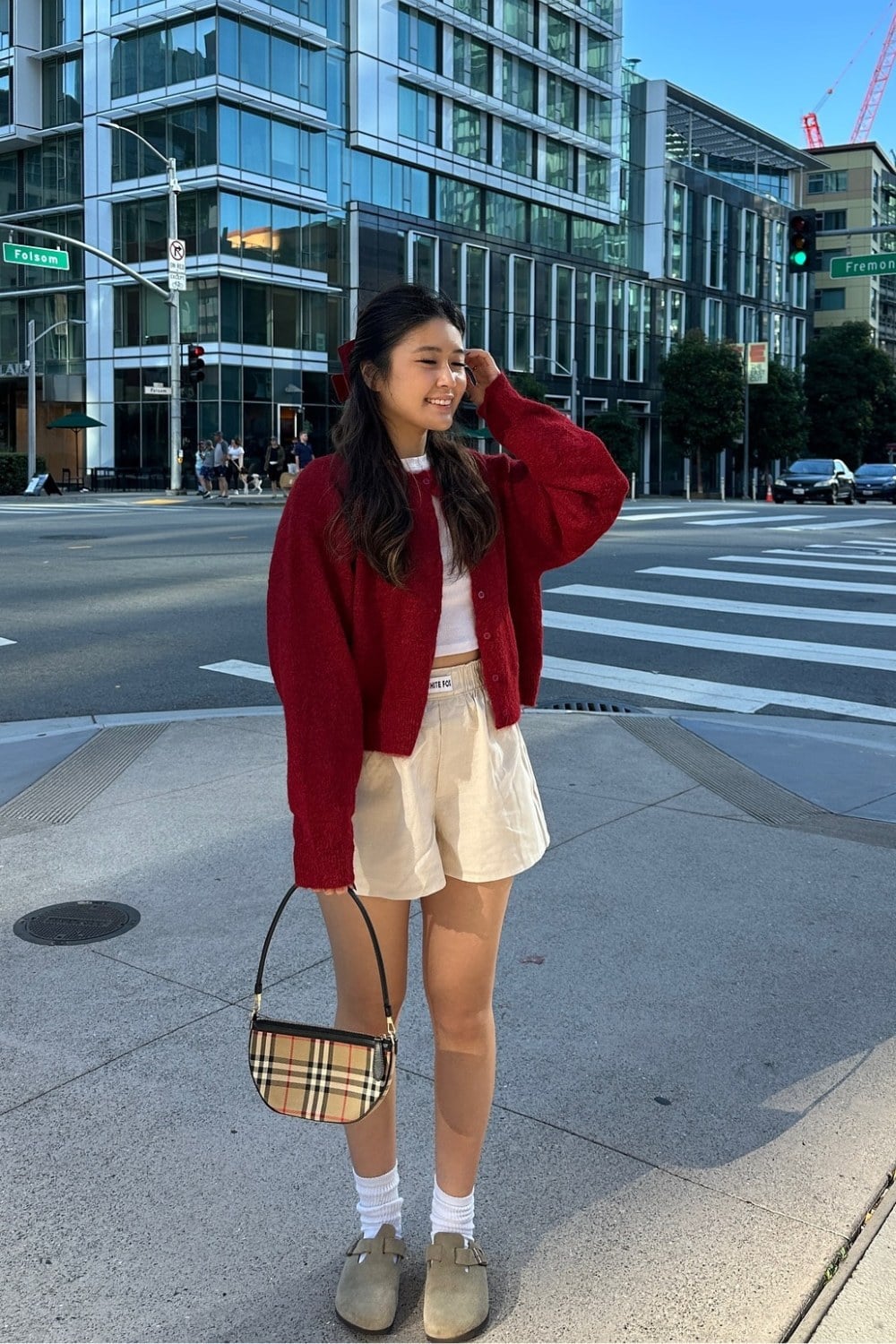 Oversized Cardigan and Shorts