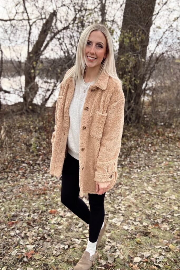 Teddy Coat and Leggings