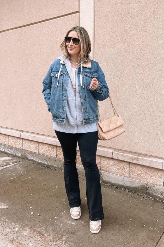 Hoodie and Denim Jacket