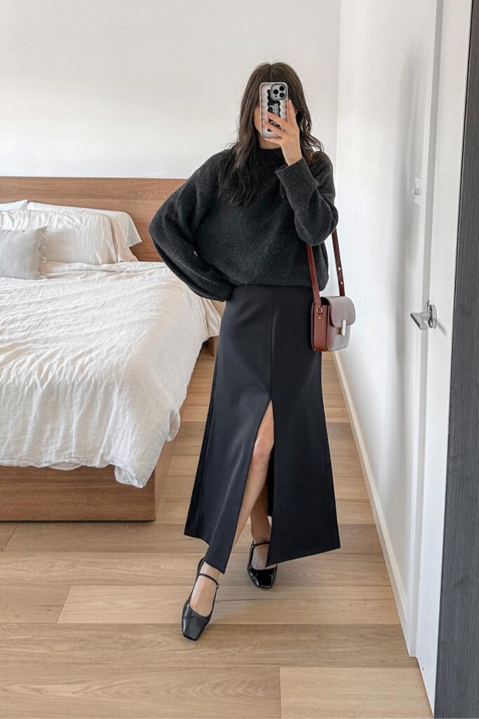 Oversized Sweater and Maxi Skirt