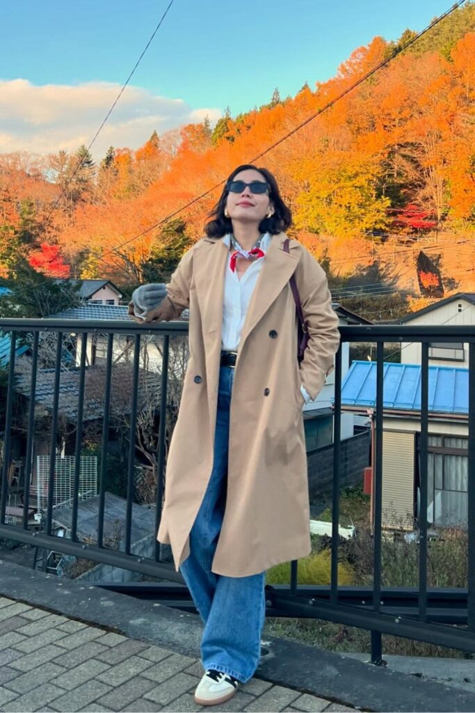 Trench Coat and Button-Up Shirt