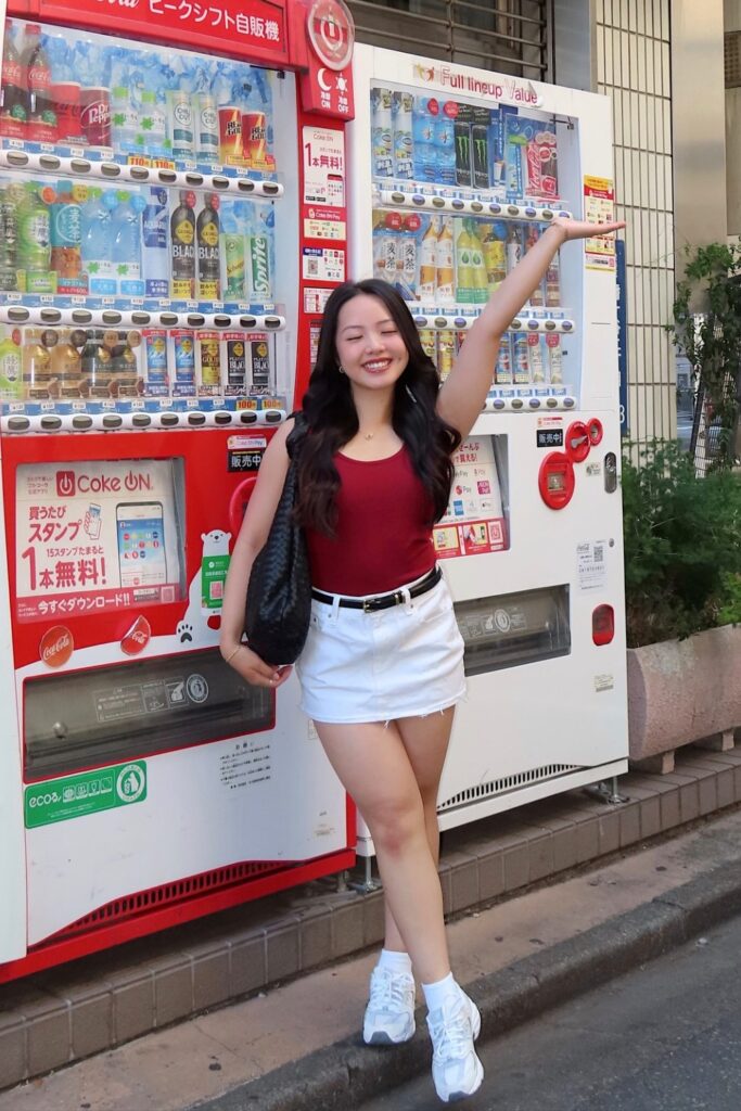 Red Tank Top and White Mini Skirt