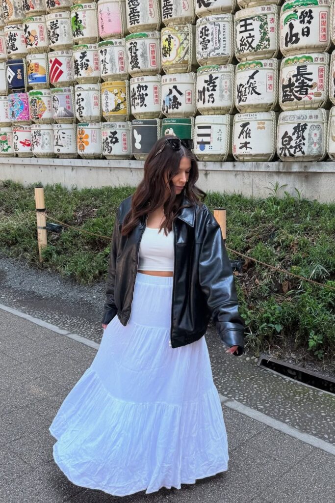 Crop Top and Tiered Maxi Skirt
