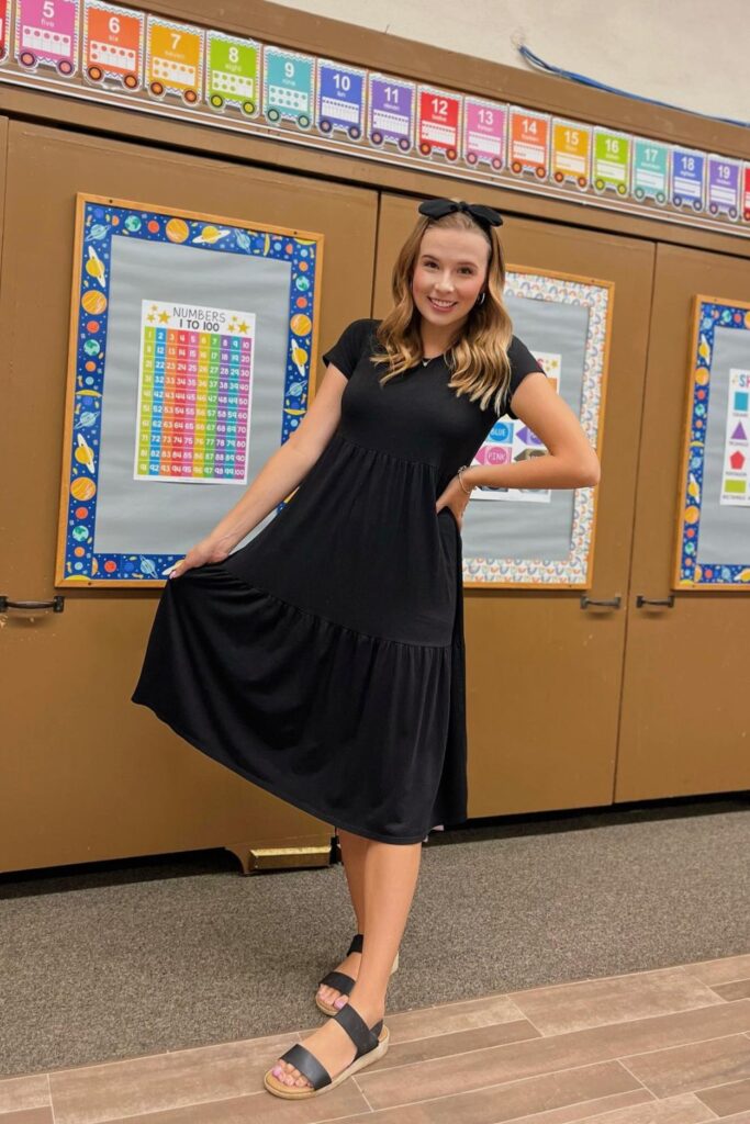 Black Midi Dress