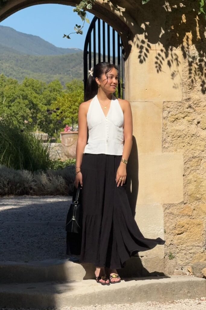 Halter Top and Flowing Maxi