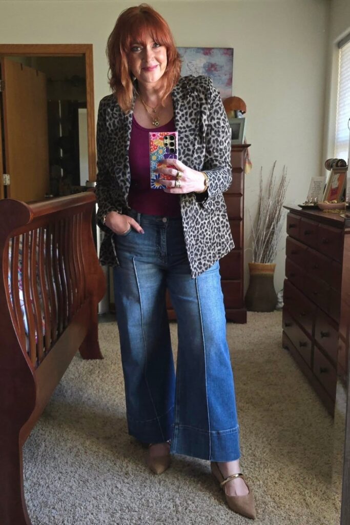 Leopard Print Blazer