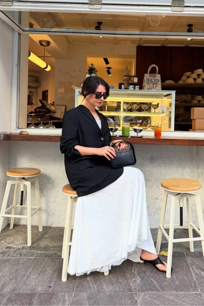 Oversized Blazer and Maxi Skirt